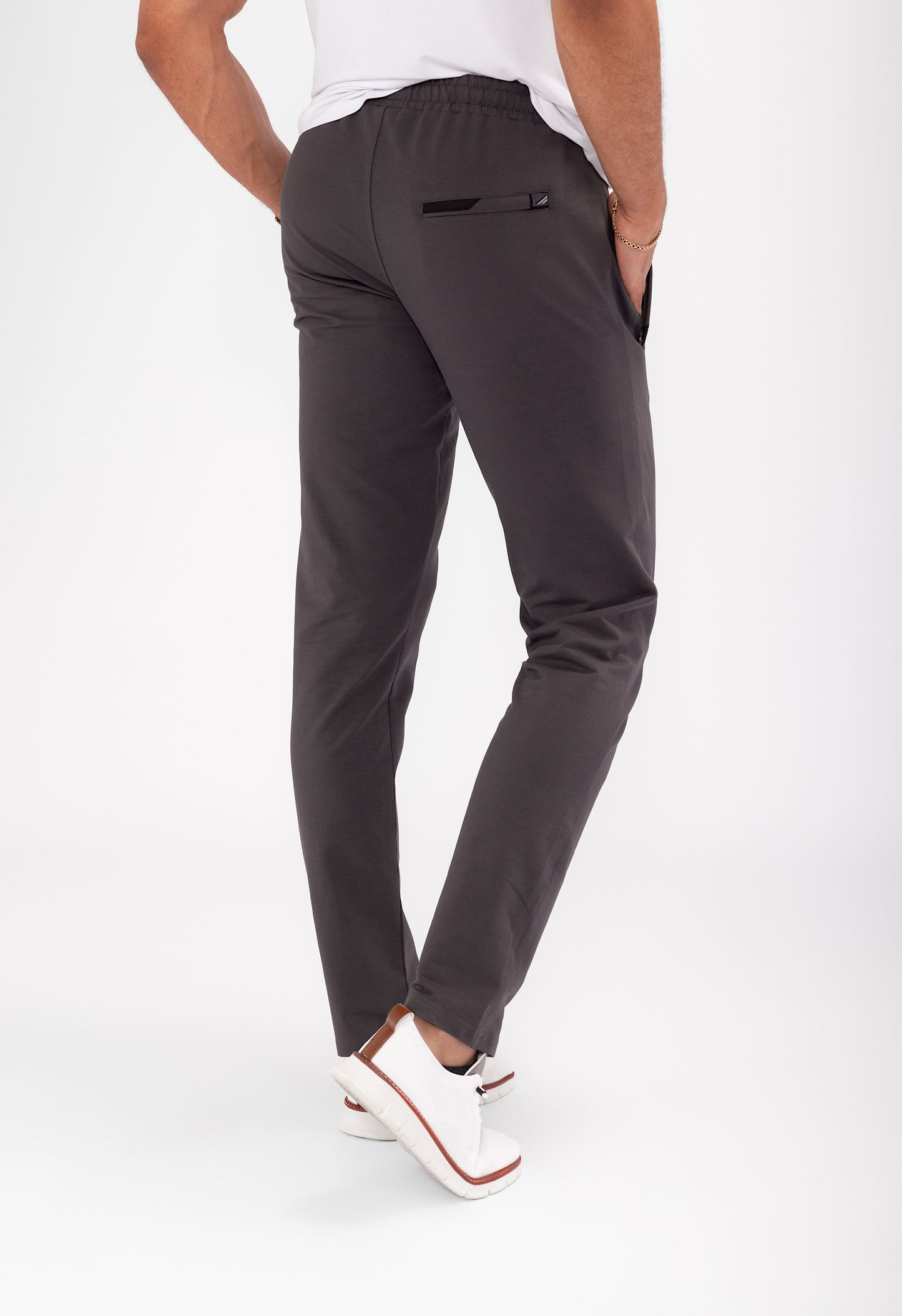 Pantalones de chándal deportivos de comodidad diaria - Ajuste cónico (talla alta)