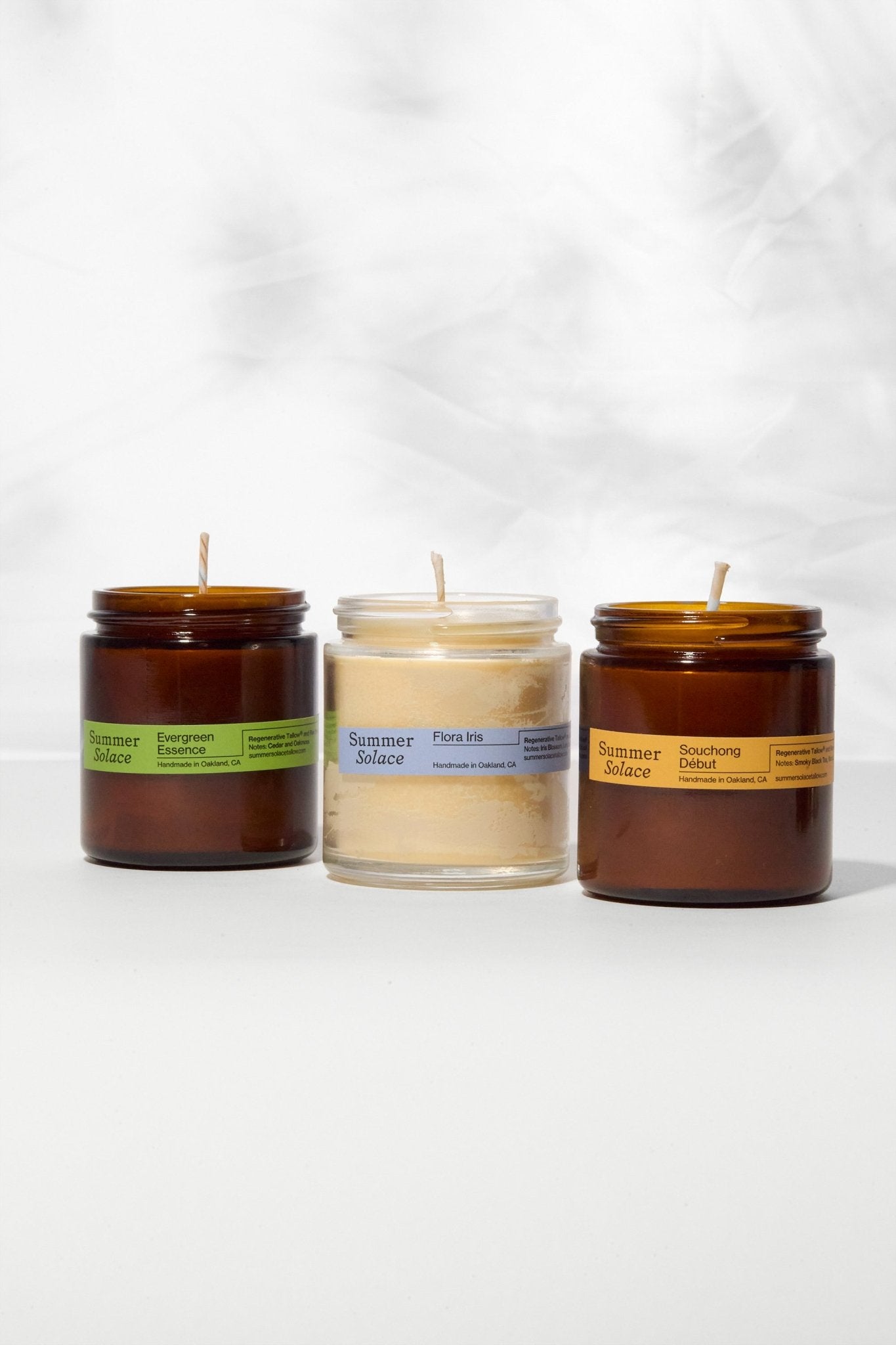 Trío de velas de sebo – Set de viaje | Colección principal
