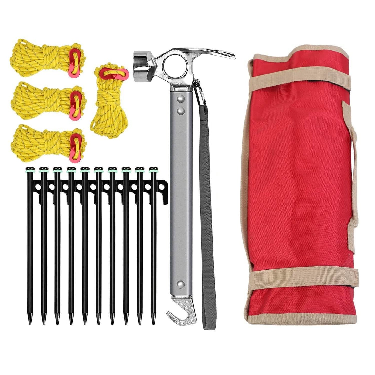 Tent Stakes Camping Hammer Set
