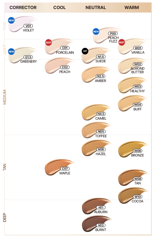 tfit Buildable Fit Spatula Foundation 15g (7colors)