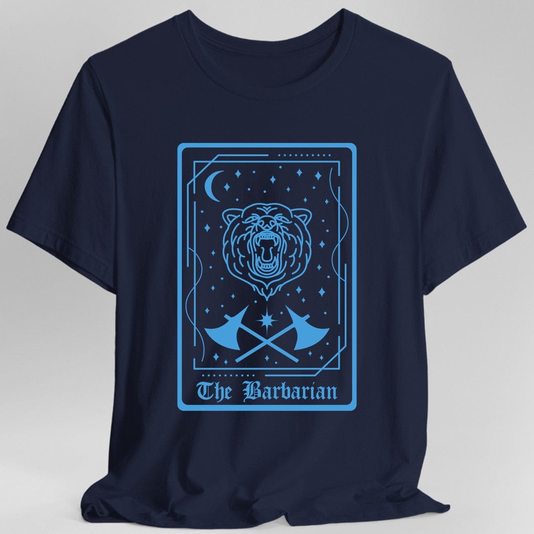 Camiseta con la Carta del Tarot del Bárbaro