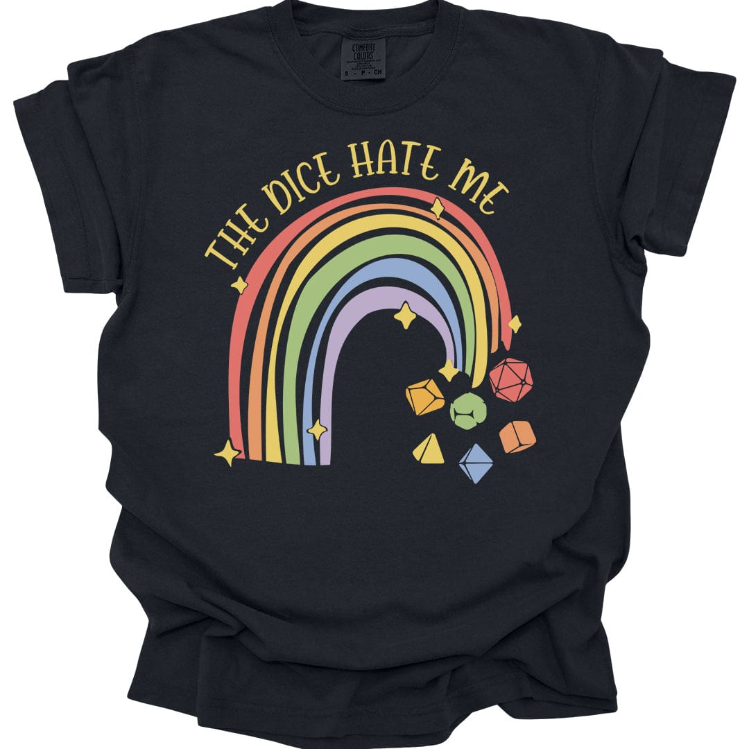 The Dice Hate Me Rainbow T-Shirt - Comfort Colors