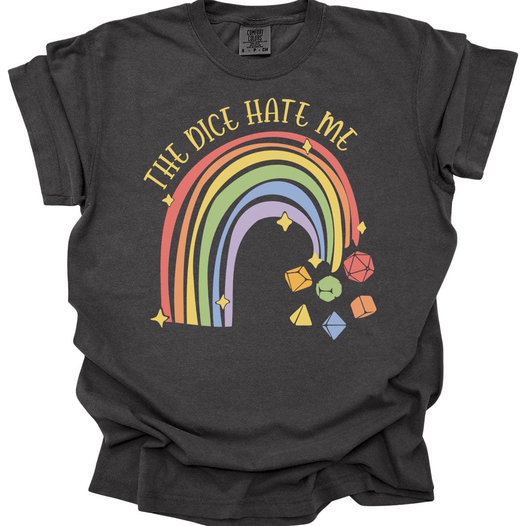 The Dice Hate Me Rainbow T-Shirt - Comfort Colors