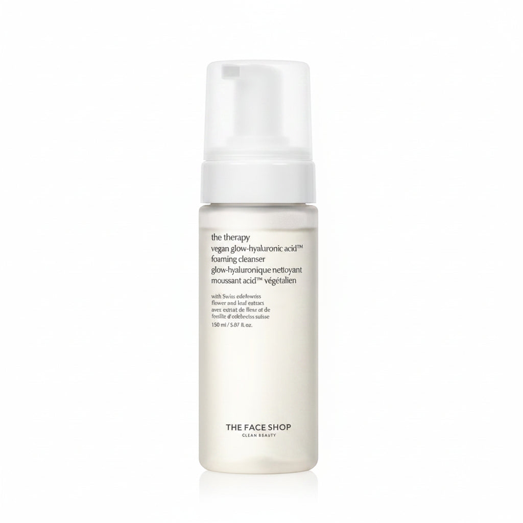 The Face Shop The Therapy Vegan Glow Hyaluronic Acid Foaming Cleanser 150ml