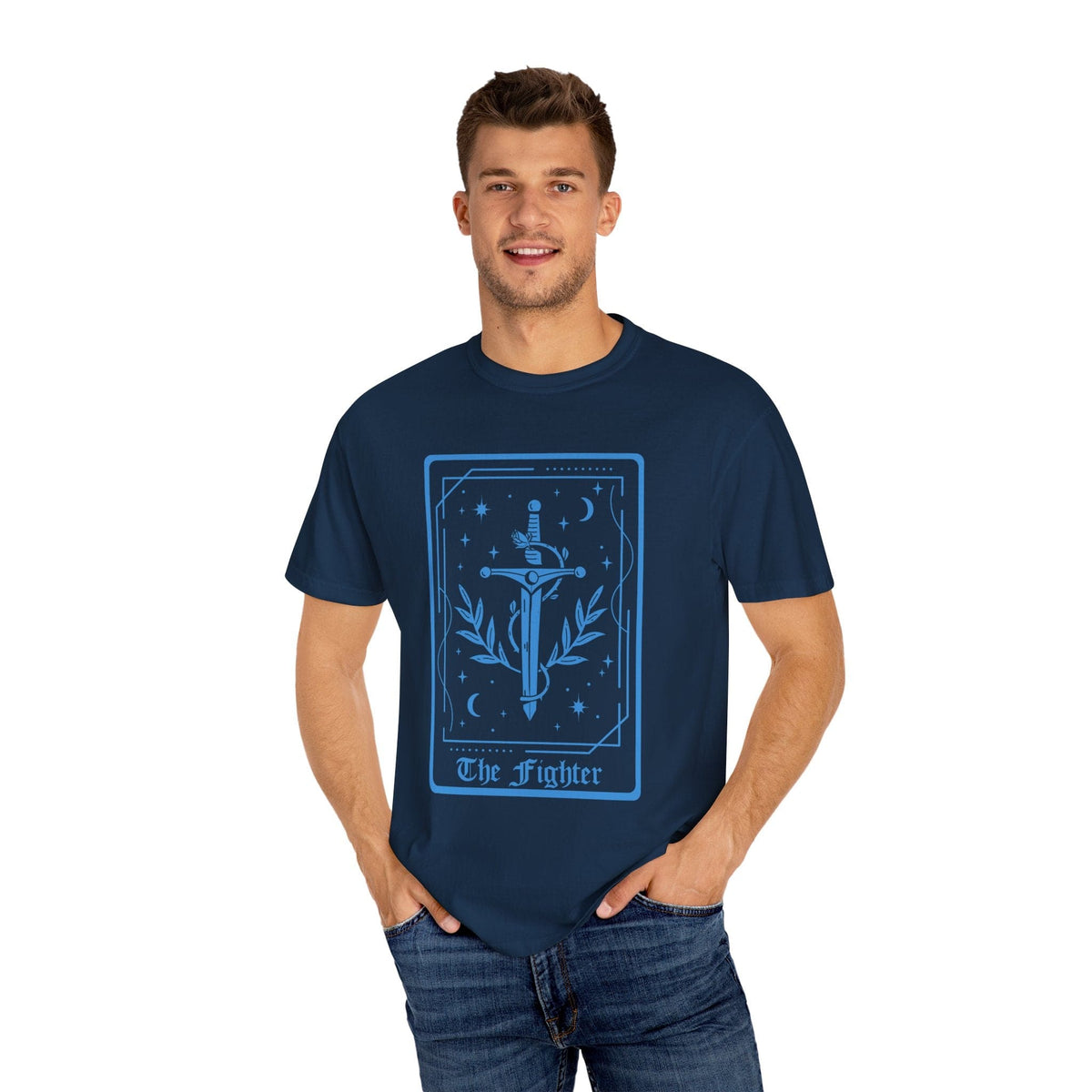 The Fighter Tarot Card T-Shirt - Comfort Colors