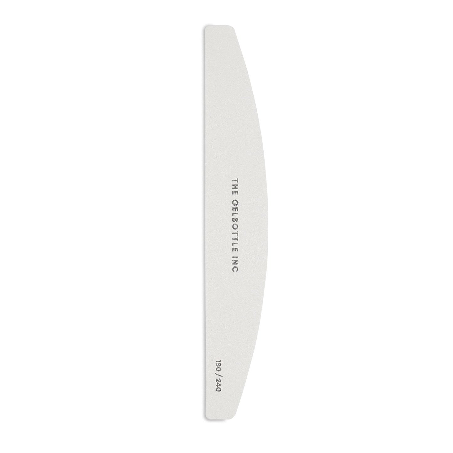 The GelBottle - 180/240 White Half Moon Nail File, 5 Pack