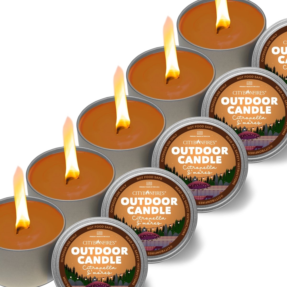 La vela de citronela para exteriores - Aroma S'mores
