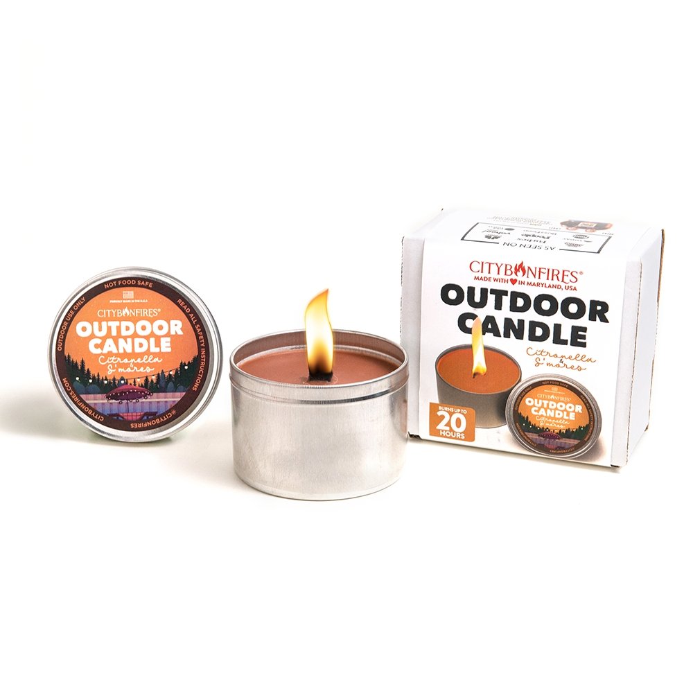 La vela de citronela para exteriores - Aroma S'mores