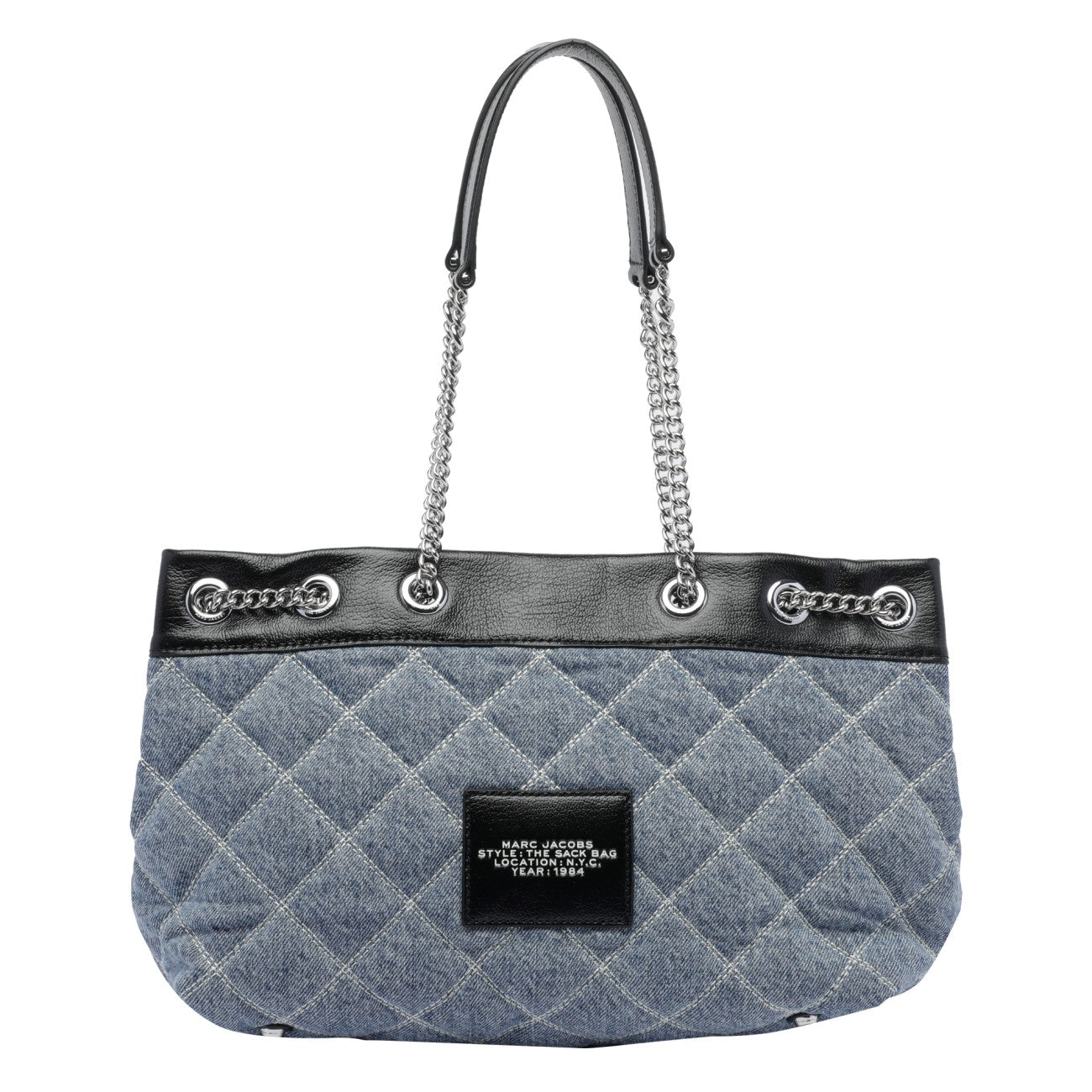 Marc Jacobs Women The Quilted Denim Chain Sack Bag