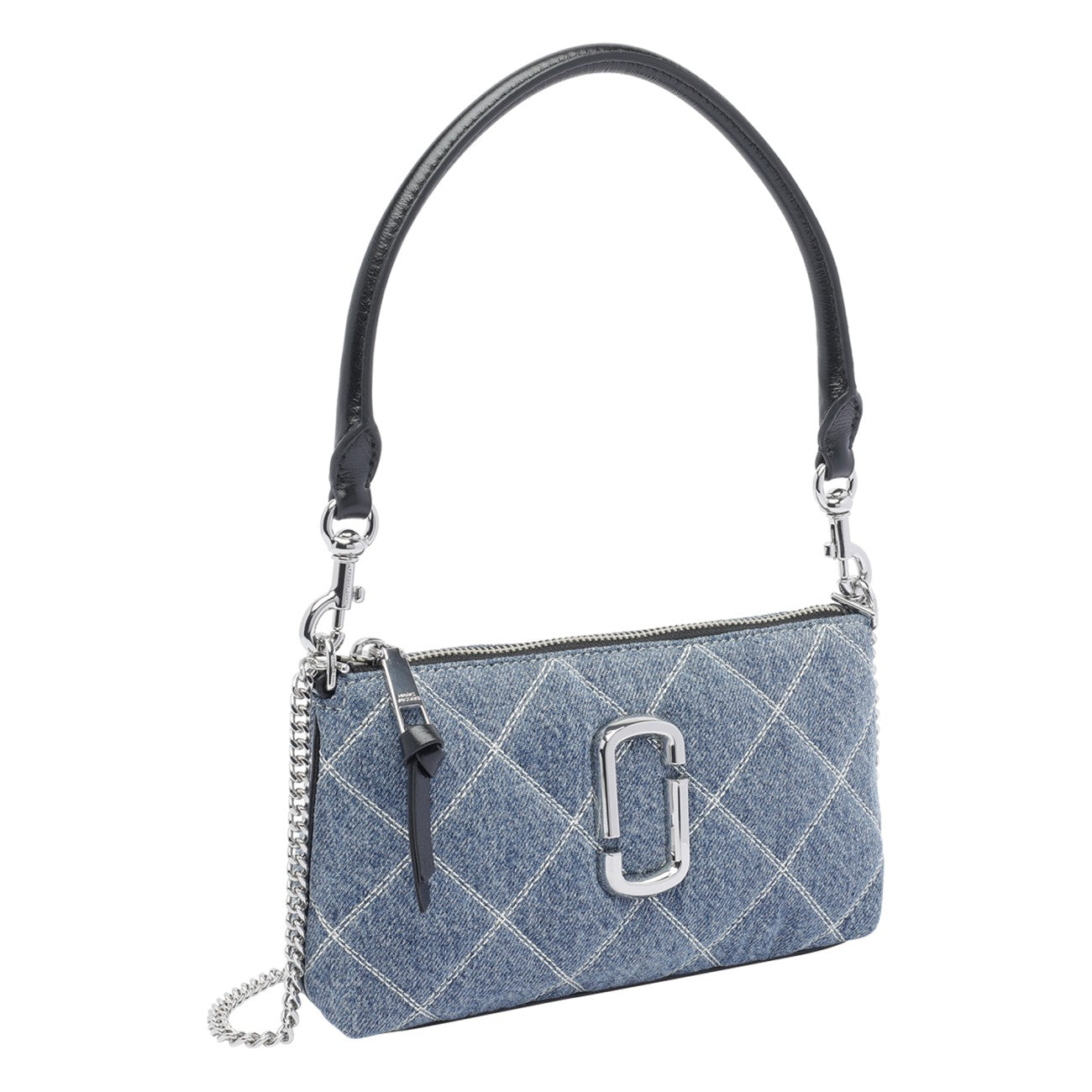 Marc Jacobs Women The Quilted Denim Snapshot Convertible Shoulder Bag