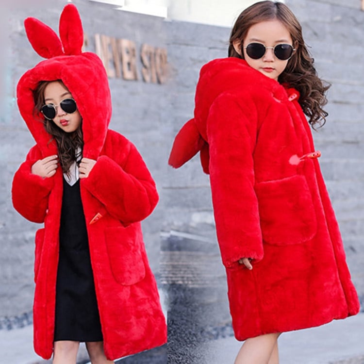 Thick Faux Fur Coat | For Big Kids - # GIAA21210055