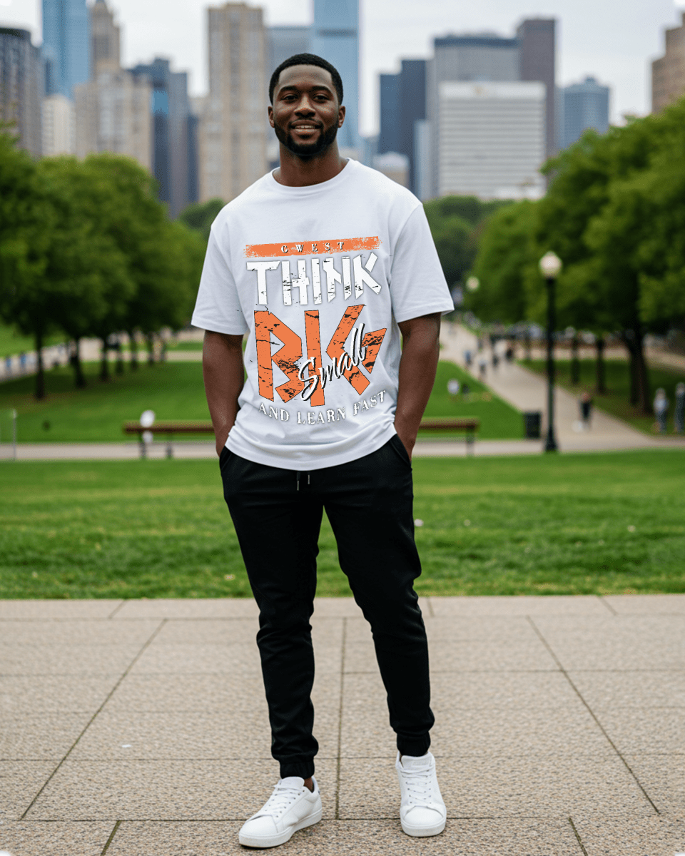 G West Camiseta de hombre extragrande Think Big