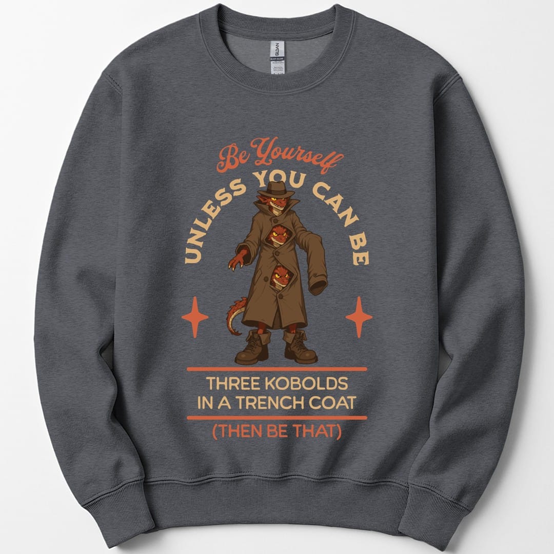 Three Kobolds in a Trench Coat Sweatshirt