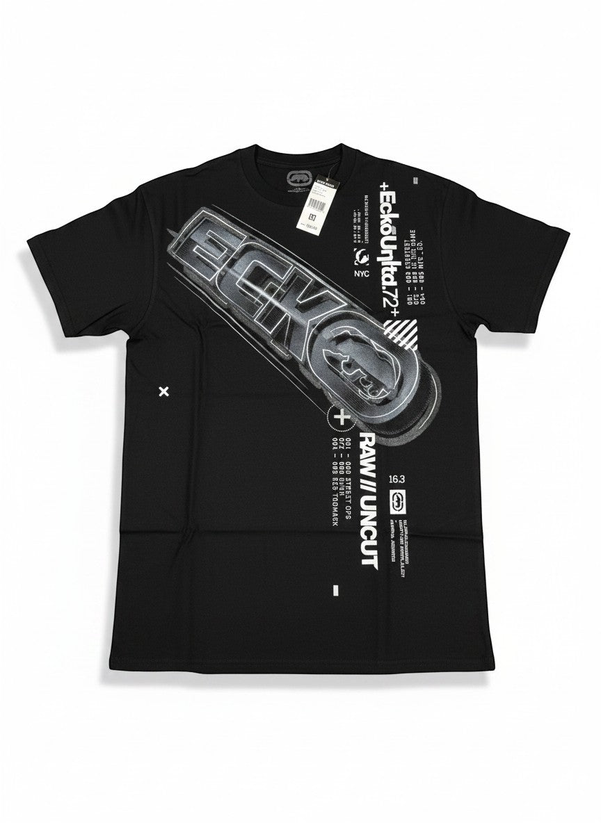 Ecko UNTLD Black Y2K Graphic T-Shirt