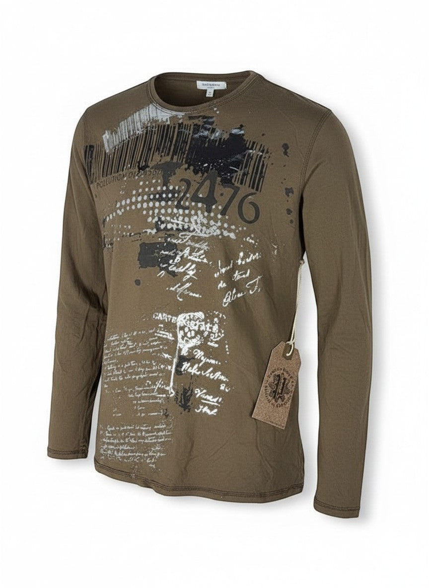 Brown Pollution Long Sleeve Shirt