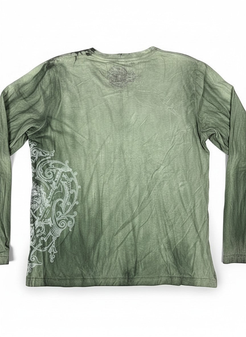 Green Pollution Y2K with Hardware Long Sleeve Shirt