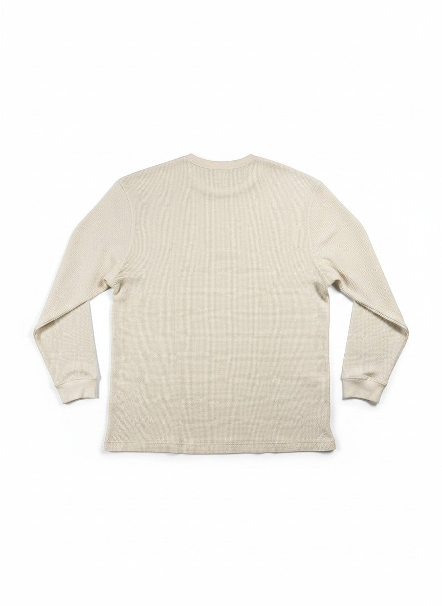 Dickies White Waffle Thermal Long Sleeve Shirt