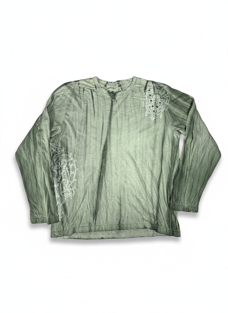 Green Pollution Y2K with Hardware Long Sleeve Shirt