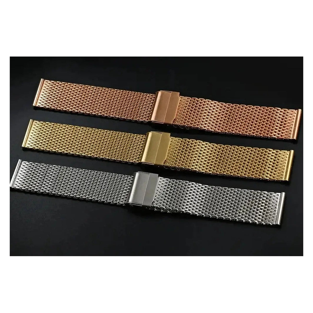 TicWatch Pro 5, Pro 3 & E3 Milanese Mesh Band with Adjustable Clasp