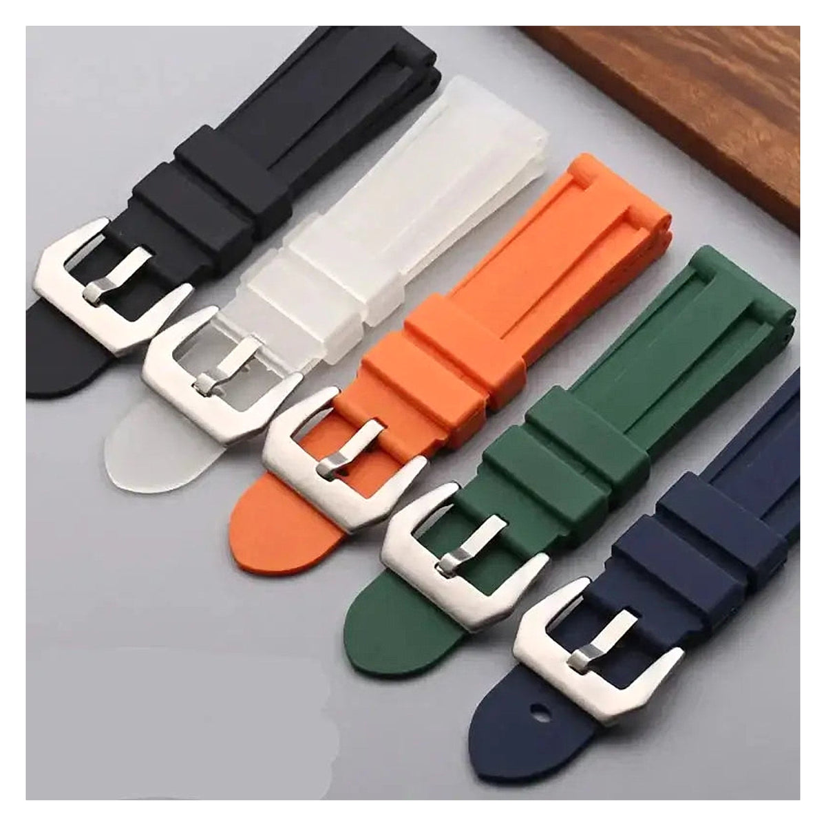 TicWatch Pro 5, Pro 3 & E3 Recessed-Panel Silicone Band