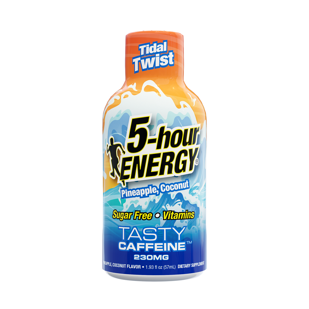 Paquete de 24 Bebidas Energéticas de 5 Horas de Fuerza Extra, Sabor Tidal Twist, 1.93 oz líq.