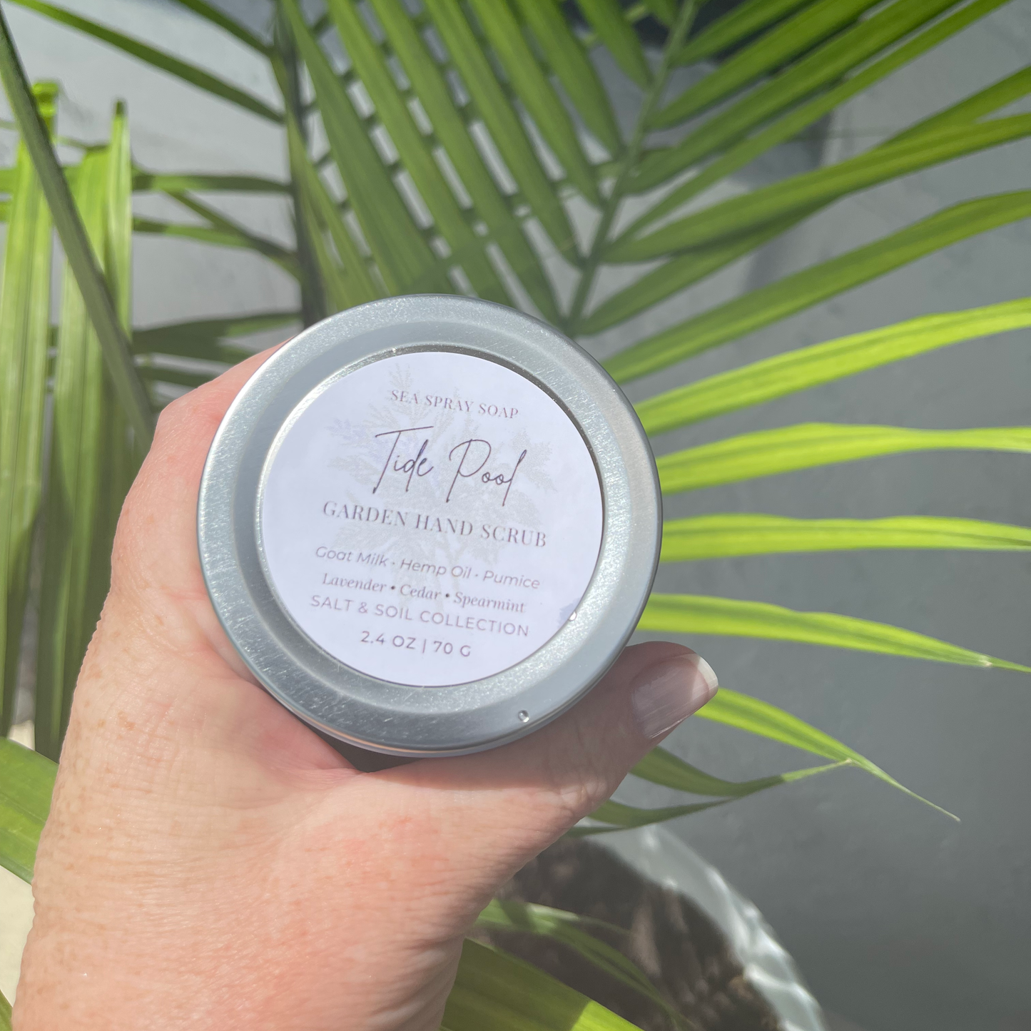Exfoliante de manos para jardineros