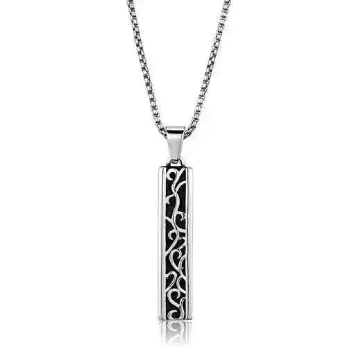 High-Polish Steel Necklace TK2007 – Plating-Free Mirror Finish