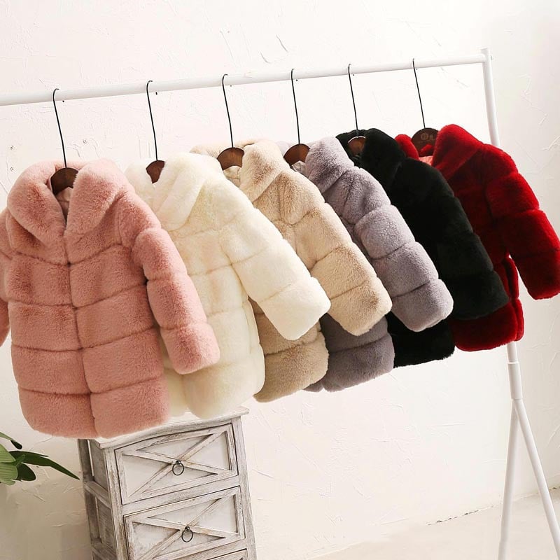 Toddler Girls' Fur Coat - # GIAA21210046