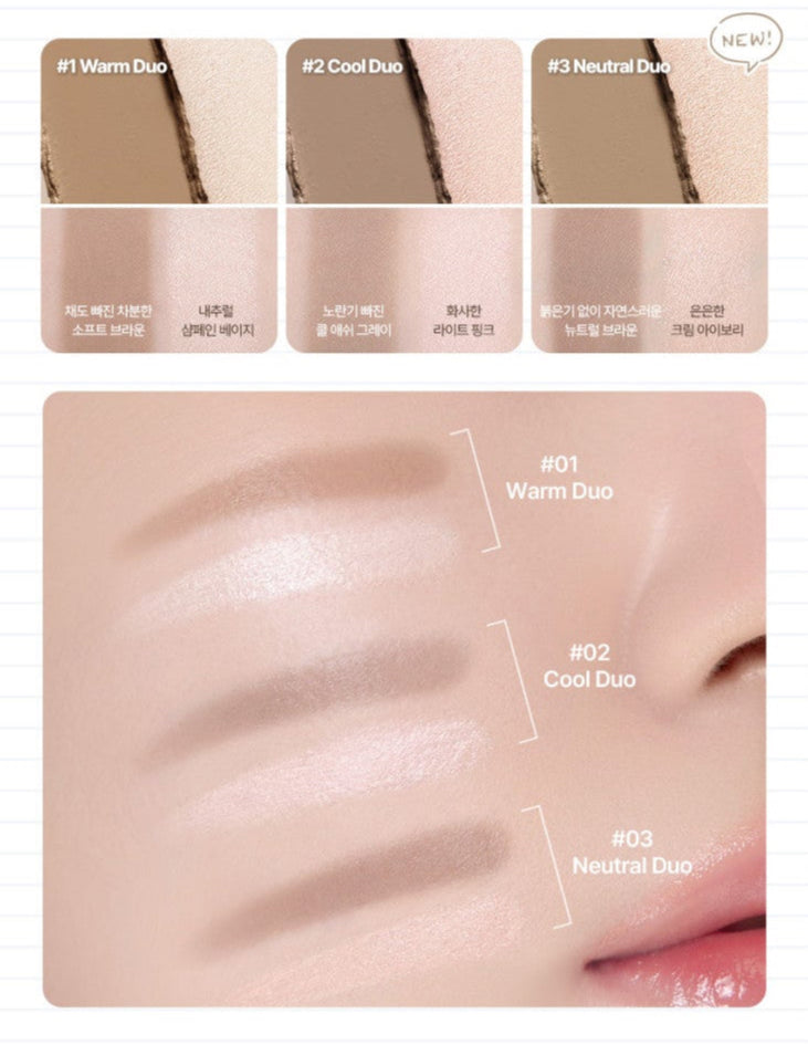 [TOO COOL FOR SCHOOL] Artclass By Rodin Dual Contour Stick 1.1g (3 Colors)