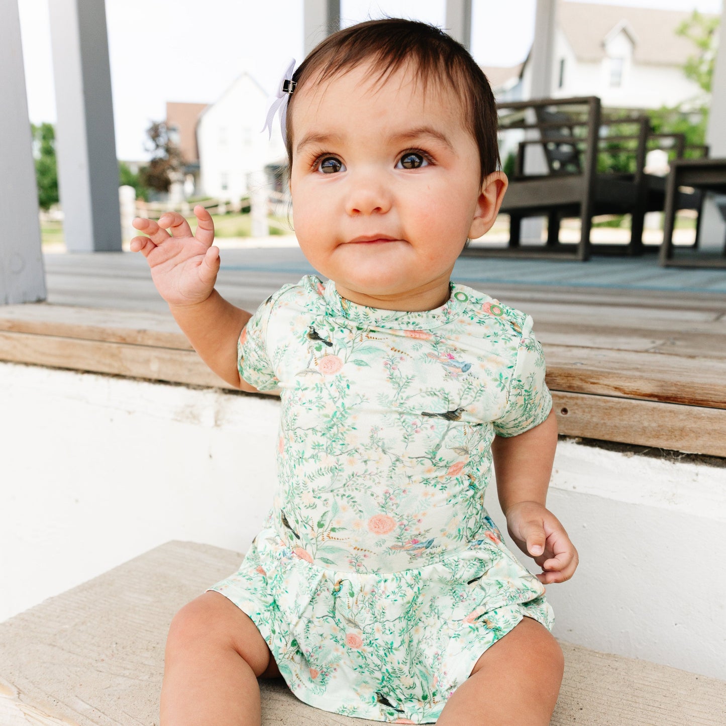 Vestido con body Sage Blossom Bamboo Twirl