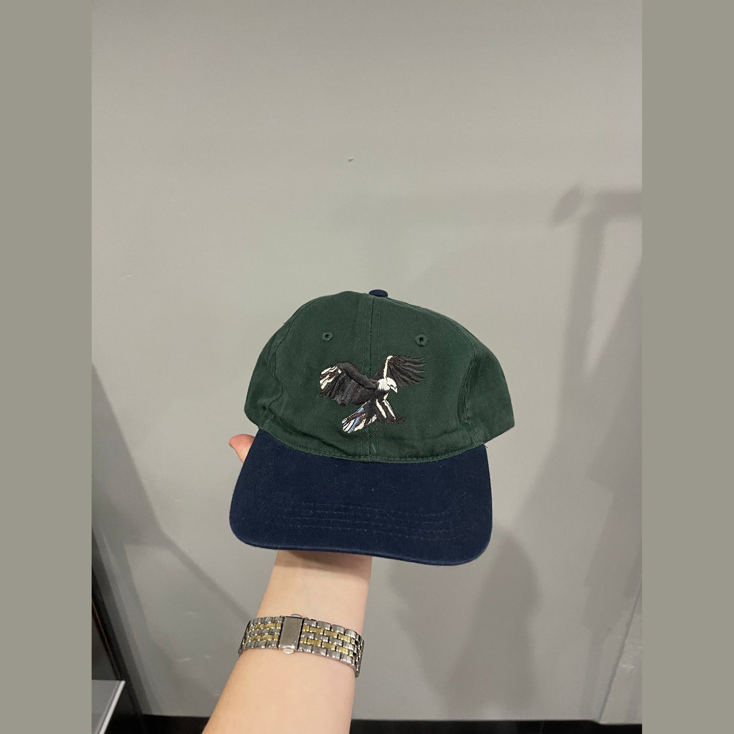 Travis Scott Birds in the Trap Bird Washed Denim Hat Green