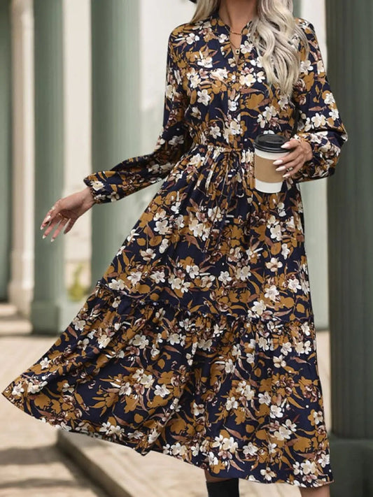 Vestido midi con muescas Trendsi Chic Perfee