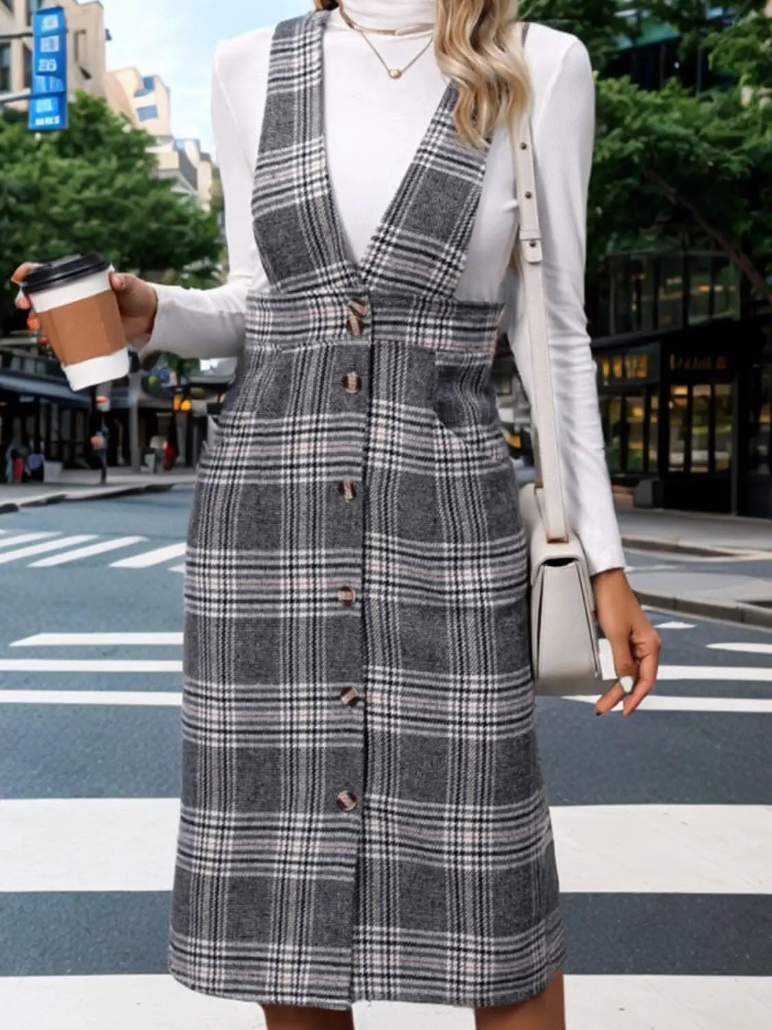 Dresses Trendsi Chic plaid dress with pockets