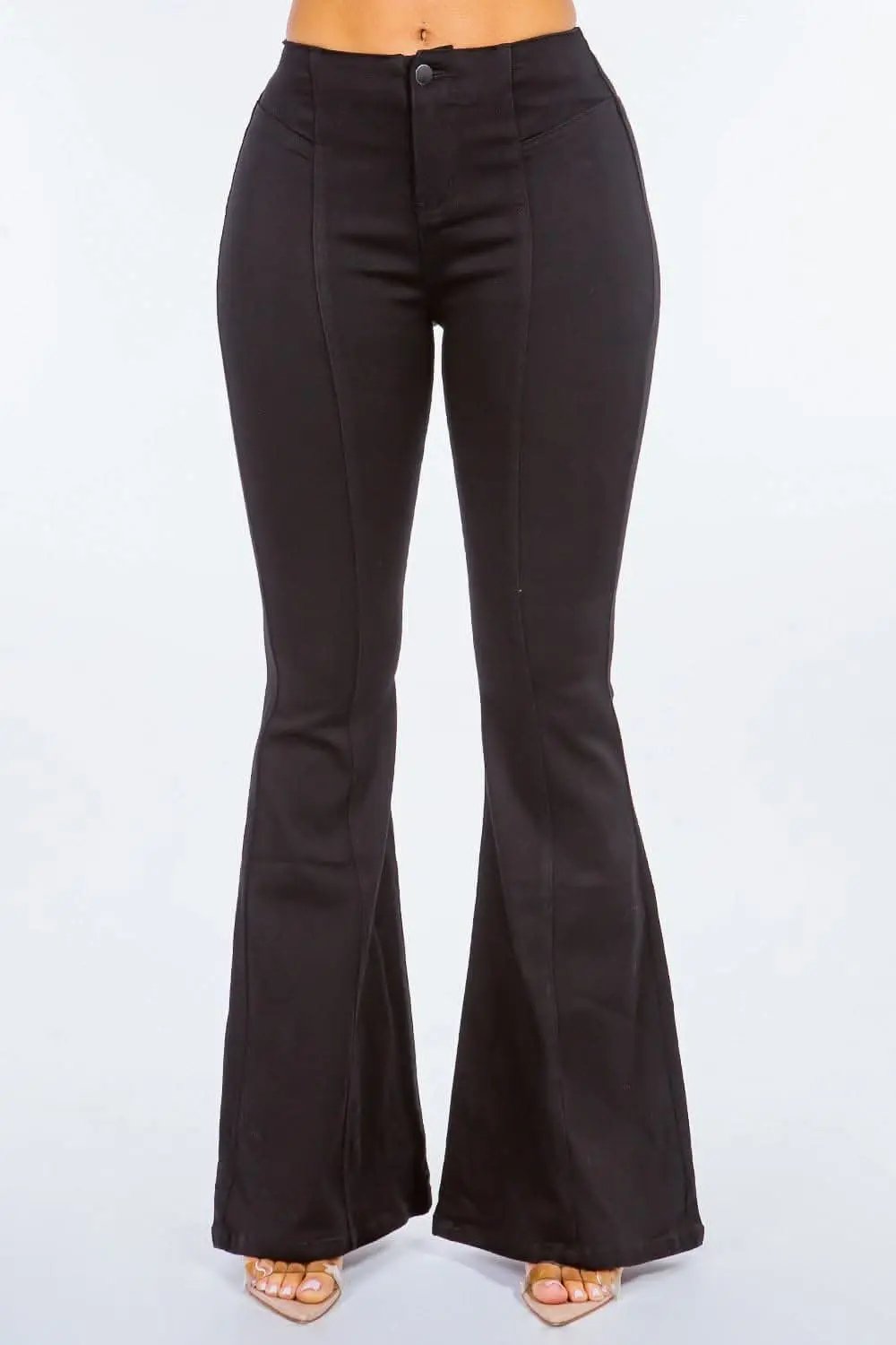 Jeans & Denim Trendsi Premium High waist pull-on flare jeans