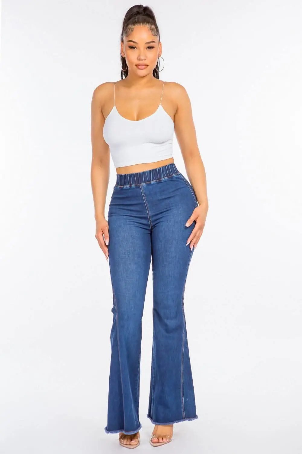 Women's Jeans Jeans - High Waist Curvy - Flare