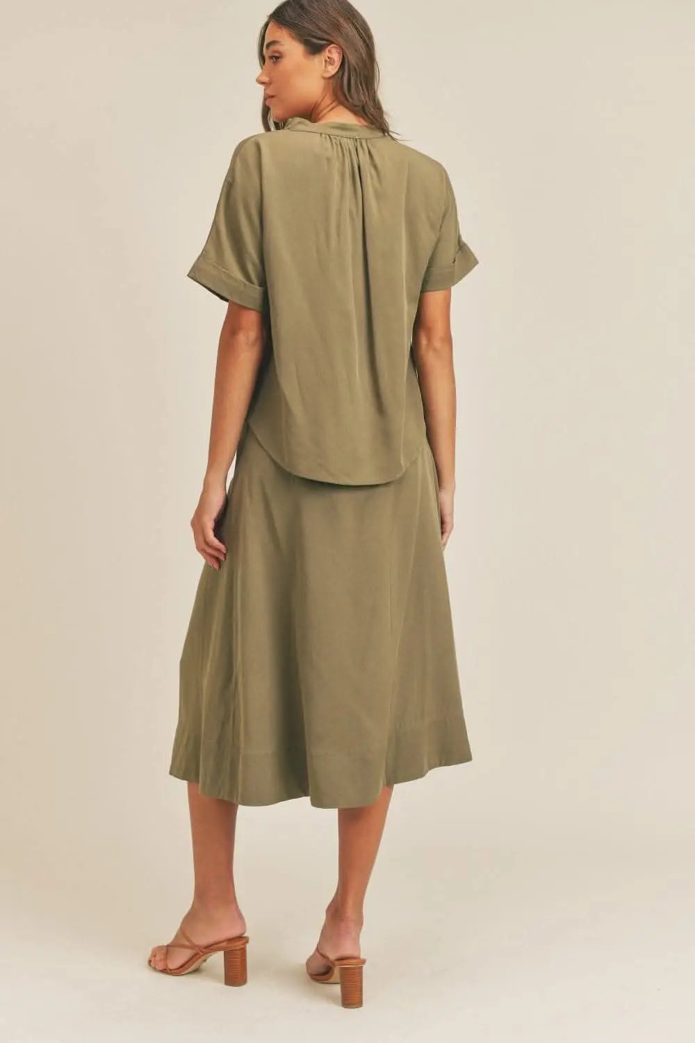 Trendsi Chic Midi Skirt Set Women's Day-to-Night Outfit Two-Piece Elegant Style