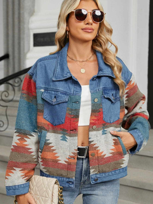 Chaquetas Trendsi Chaqueta de mezclilla Chic con bolsillos