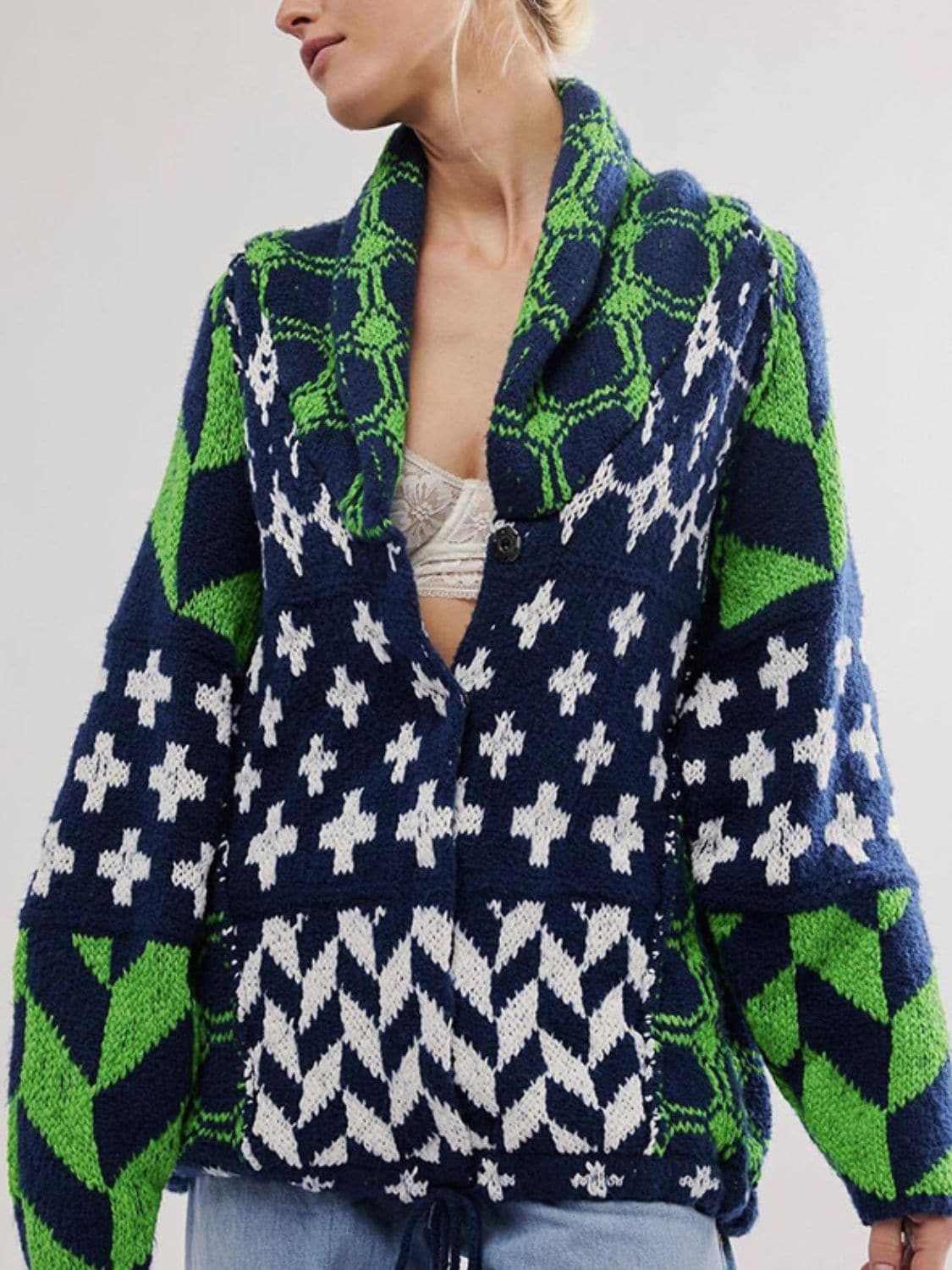 Shirts Trendsi Chic long sleeve button-up cardigan