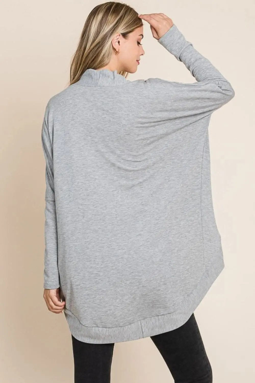 Trendsi Cocoon Cardigan Open Front Knit — Cozy Loungewear