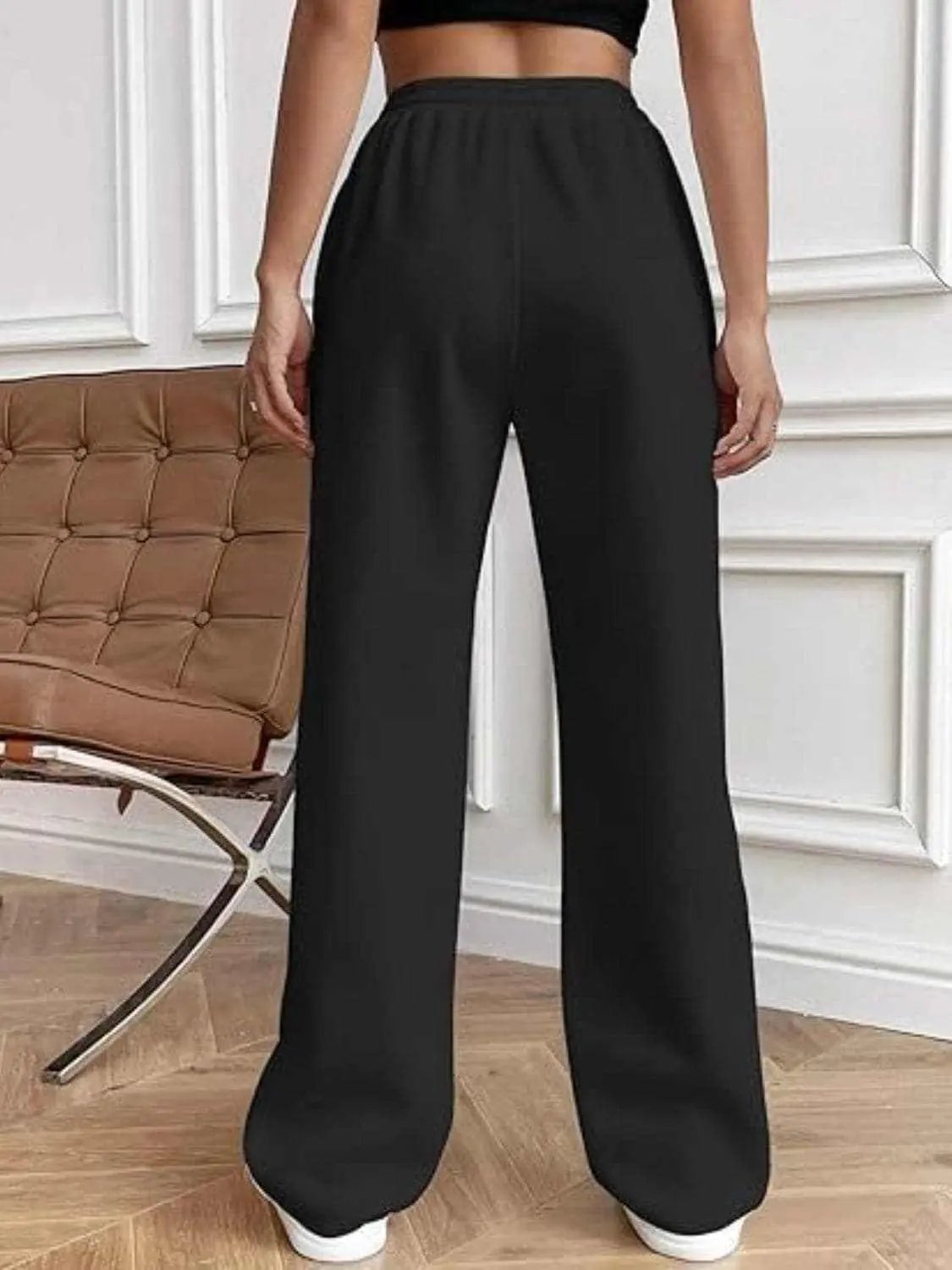 Pants Trendsi Drawstring wide-leg trousers with pockets