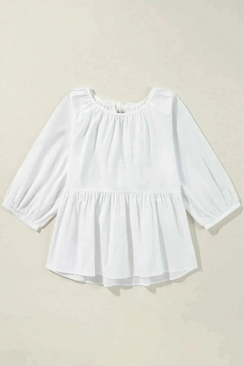 Trendsi Cotton Blouse With Bow Detail — Elegant Women's Top