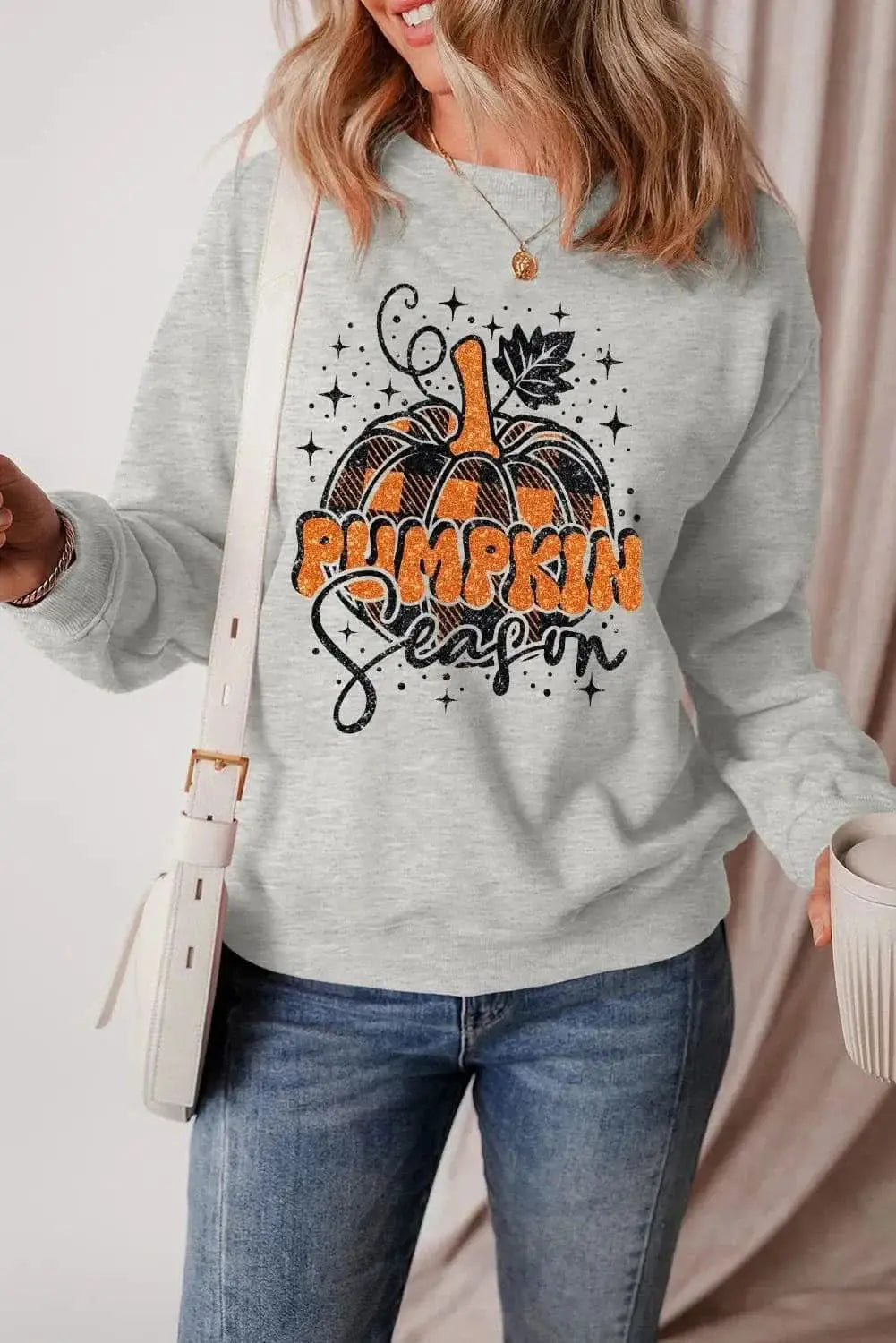 Trendsi Graphic Long Sleeve Top Cotton Blend — Casual Wear