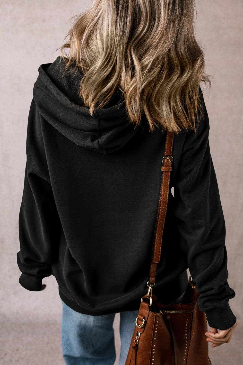 Jackets Trendsi Sheer pocket hoodie with drawstring