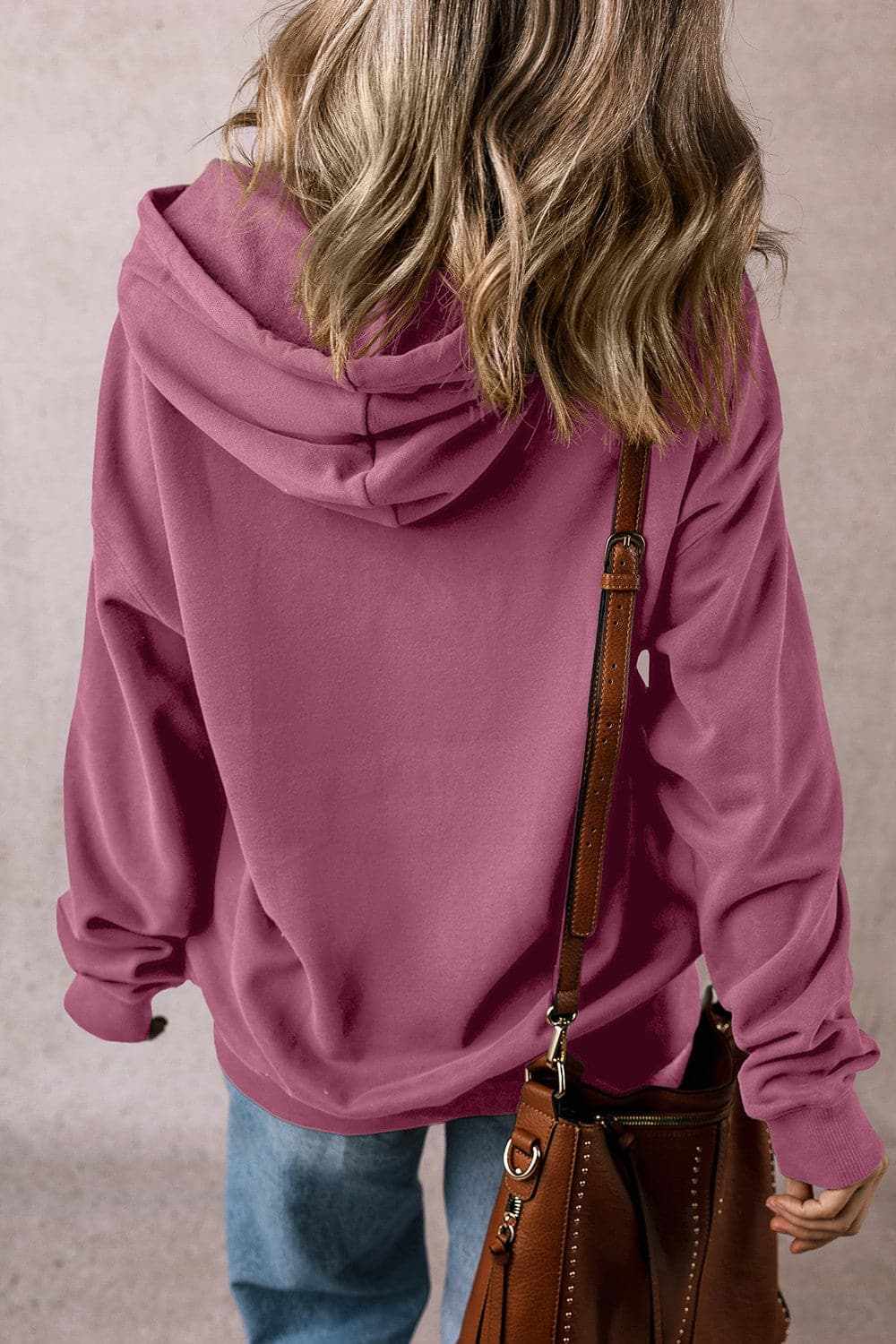 Jackets Trendsi Sheer pocket hoodie with drawstring