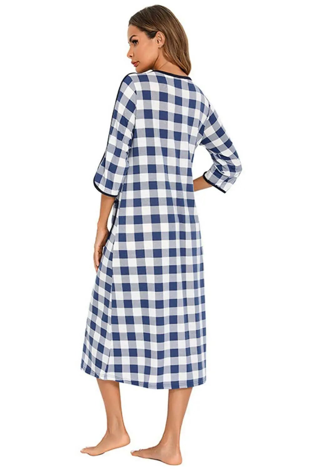 Trendsi Night Dress With Pockets — Elegant Sheer Sleepwear