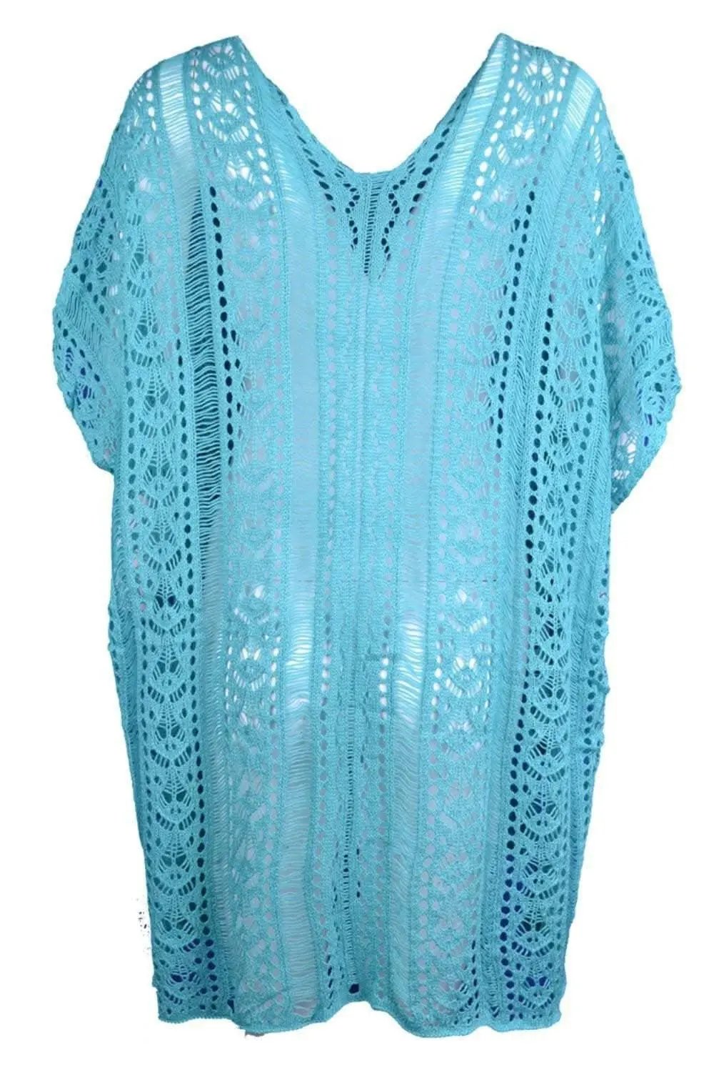Swimwear Cover-up - Sheer V-Neck Tassels - Chic