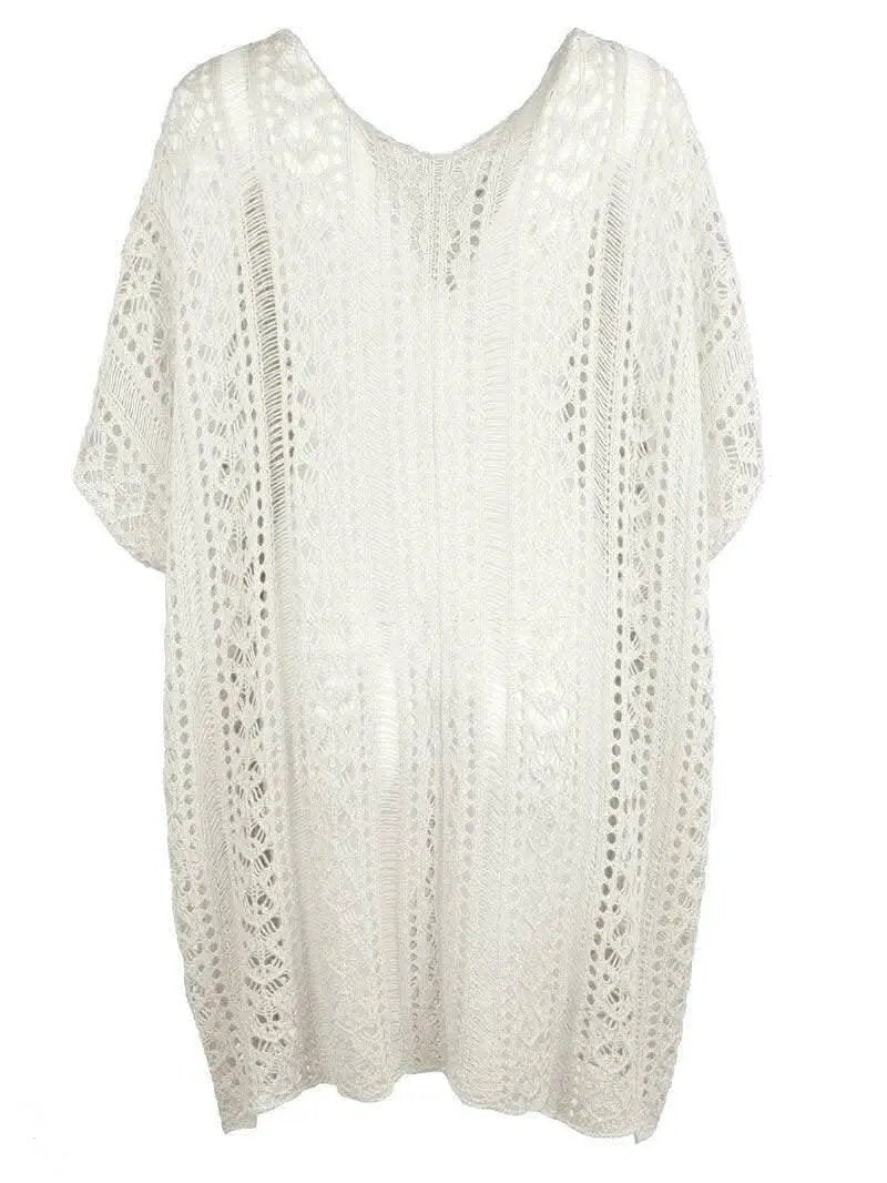 Swimwear Cover-up - Sheer V-Neck Tassels - Chic