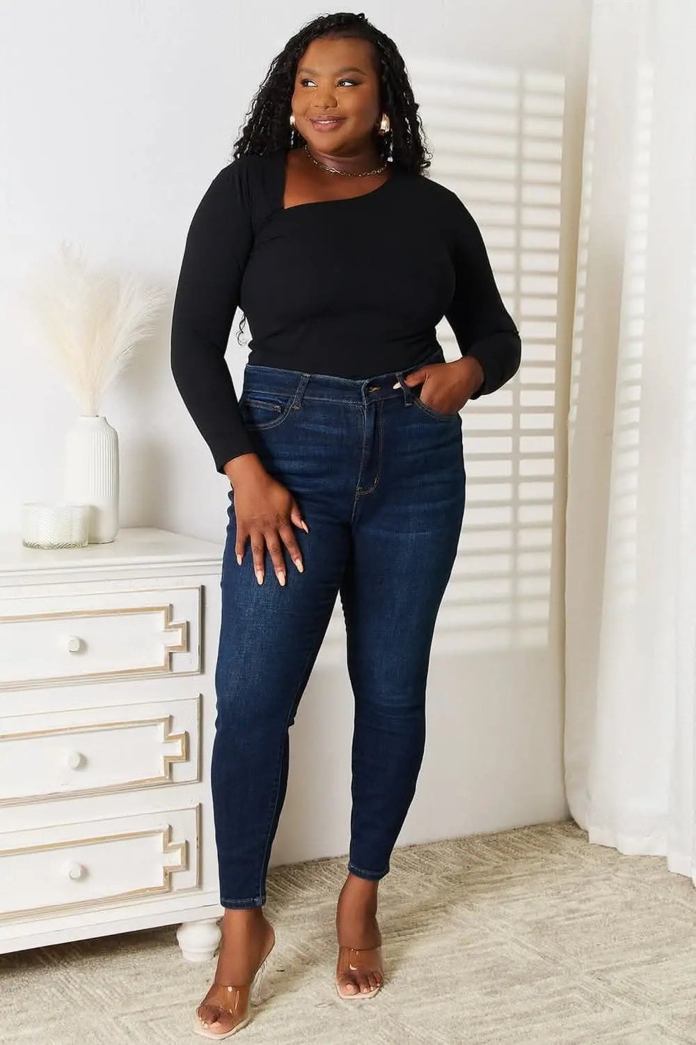 Trendsi Asymmetrical Top Rayon Blend — Relaxed Fit Everyday Style