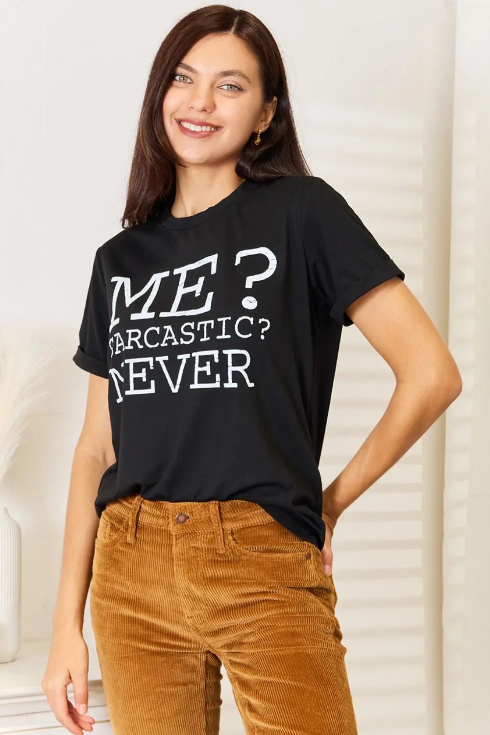 Activewear Trendsi Love Letter Tee Women's Casual Top Chic Print Round Neck Soft