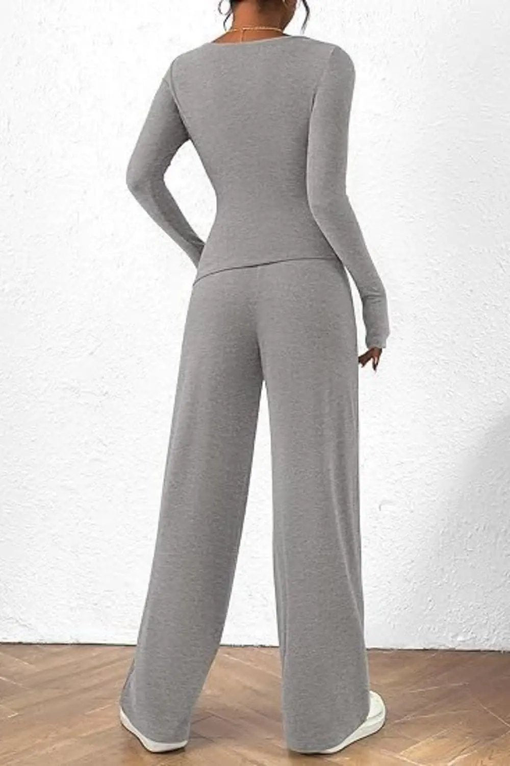 T-Shirts Trendsi Two-Piece Sets - Cozy two-piece lounge set with pockets - Premium Quality